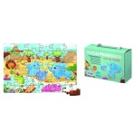 17267-PUZZLE DE 36 PIEZAS - A PARTIR DE 4-6 ANOS - ANIMAL WORLD DOHE 65009