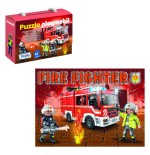 17284-CAJA DE PUZZLE - 48 PIEZAS - PLAYMOBIL - MODELO FIRE FIGHTER DOHE 65013