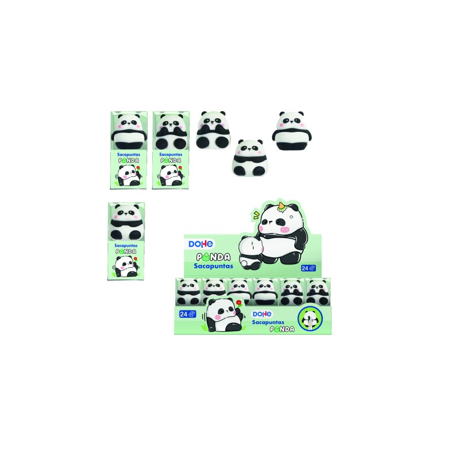 17290-EXPOSITOR CON 24 SACAPUNTAS PANDA  DOHE 79639