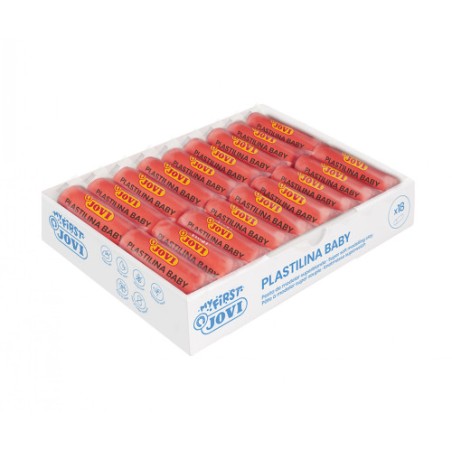 17310-MY FIRST PLASTILINA BABY CAJA 18 PASTILLAS PASTA PARA MODELAR SUPER BLANDA 38 G ROJO  NEW JOVI 37005