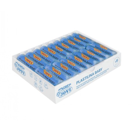 17311-MY FIRSTPLASTILINA BABY CAJA 18 PASTILLAS PASTA PARA MODELAR SUPER BLANDA 38 G AZUL  NEW JOVI 37012