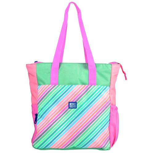 17317-TOTE BAG CONVERTIBLE COLOR BLOCK OXFORD 400182983