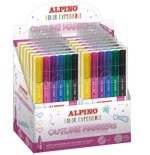17327-Alpino AR001044 marcador 6 pieza(s) Punta redonda Colores surtidos