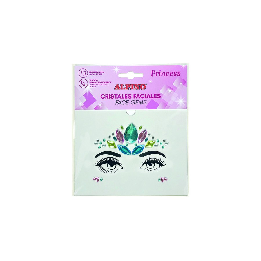 17333-ALPINO GEMAS FACIALES ADHESIVAS PRINCESS ALPINO DL000630