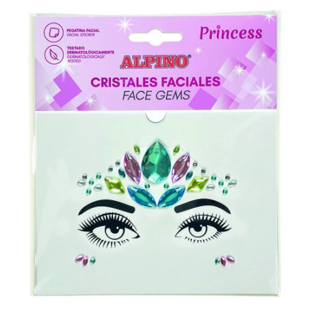 17333-ALPINO GEMAS FACIALES ADHESIVAS PRINCESS ALPINO DL000630