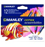 17339-ESTUCHE 12 CERAS ACUARELABLES MANLEY MNQ00412