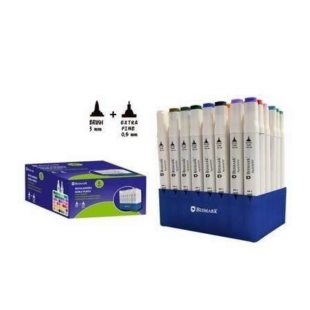 17362-ESTUCHE 48 ROTULADORES DOBLE PUNTA BISMARK 331977