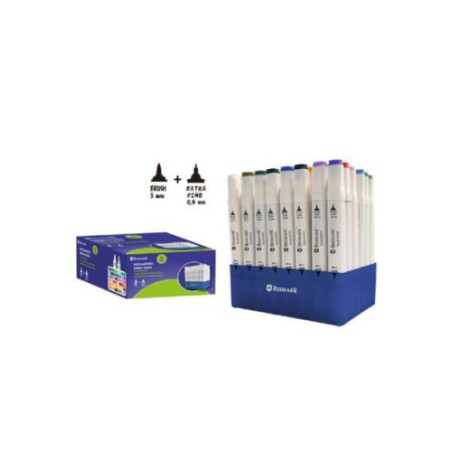 17365-ESTUCHE 48 ROTULADORES DOBLE PUNTA 48 UND BISMARK 331980