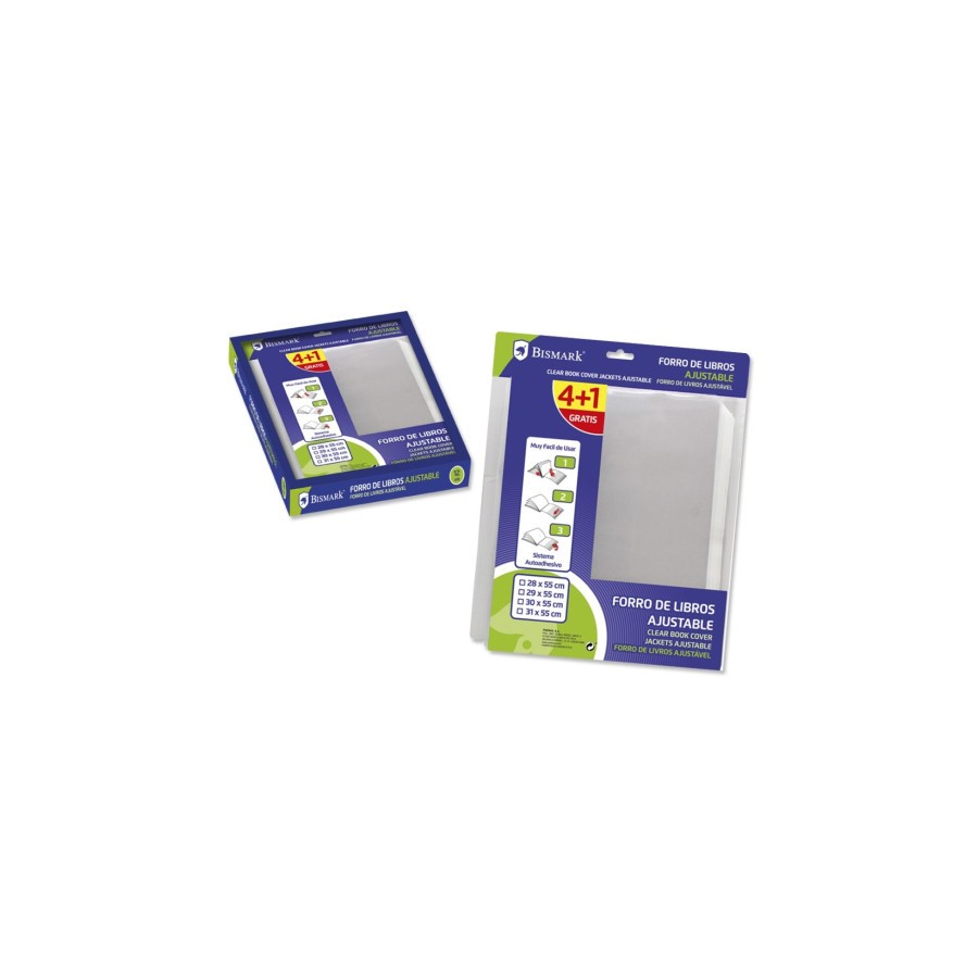 17366-Bismark 326265 funda para libros y revistas 5 pieza(s) Transparente