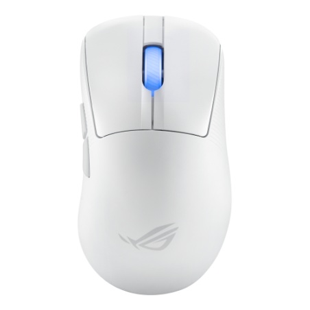 17395-ASUS ROG Keris II Ace Wireless AimPoint White raton mano derecha RF Wireless + Bluetooth + USB Type-A Optico 42000