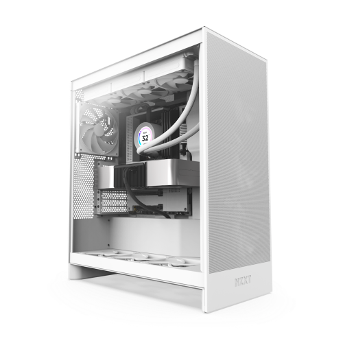 17432-NZXT H7 Flow Midi Tower Blanco