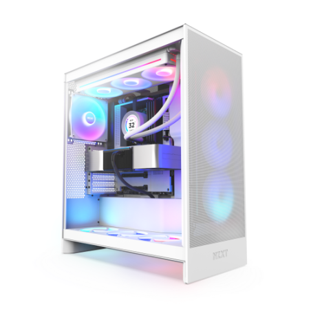 17436-NZXT H7 Flow RGB Midi Tower Blanco