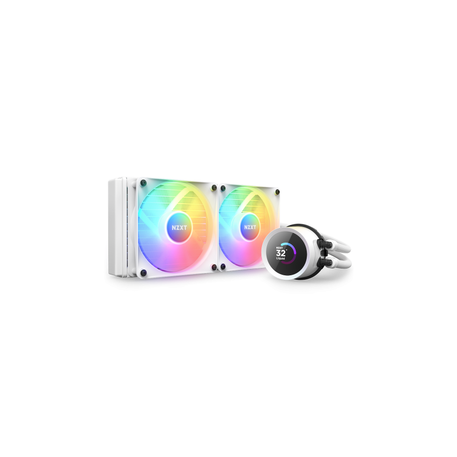 NZXT Kraken 240 RGB Procesador Sistema de refrigeracion liquida todo en uno 12 cm Blanco 1 pieza(s)