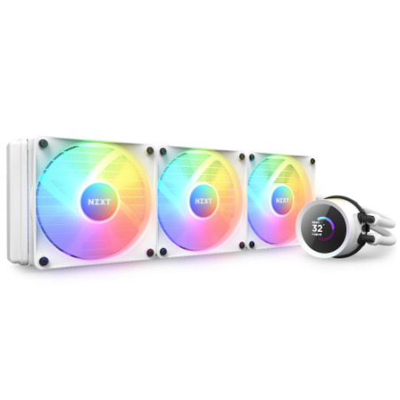 NZXT Kraken 360 RGB Procesador Sistema de refrigeracion liquida todo en uno 12 cm Blanco 1 pieza(s)