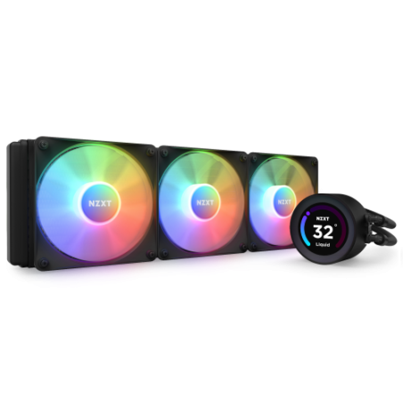 NZXT Kraken Elite 360 RGB Procesador Sistema de refrigeracion liquida todo en uno 12 cm Negro 1 pieza(s)
