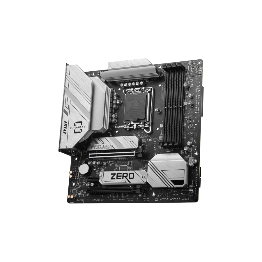 17474-PLACA MSI B760M PROJECT ZERO,BTF,INTEL,1700,B760,4DDR5,256GB,HDMI+DP,4SATA3/6G+2M.2,9USB3.2,2.5GB+WIFI6E+BT5.3,MAT