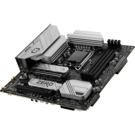 17475-PLACA MSI B760M PROJECT ZERO,BTF,INTEL,1700,B760,4DDR5,256GB,HDMI+DP,4SATA3/6G+2M.2,9USB3.2,2.5GB+WIFI6E+BT5.3,MAT
