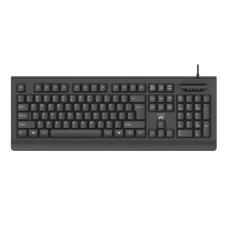 17477-Ewent EW3286 teclado Universal USB QWERTY Espanol Negro