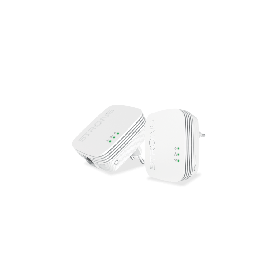 Strong POWERL600DUOMINI adaptador de red PowerLine 600 Mbit/s Ethernet Blanco 2 pieza(s)