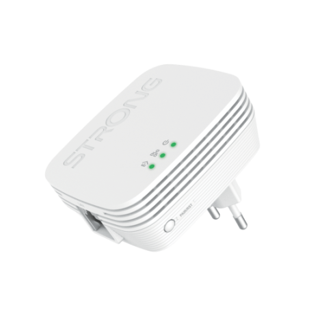 Strong POWERLWF600DUOMINI adaptador de red PowerLine 600 Mbit/s Ethernet Wifi Blanco 2 pieza(s)
