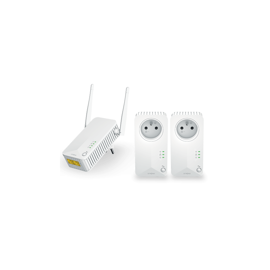 17490-Strong Powerline WiFi 600 Triple Pack V2 600 Mbit/s Ethernet Blanco 3 pieza(s)