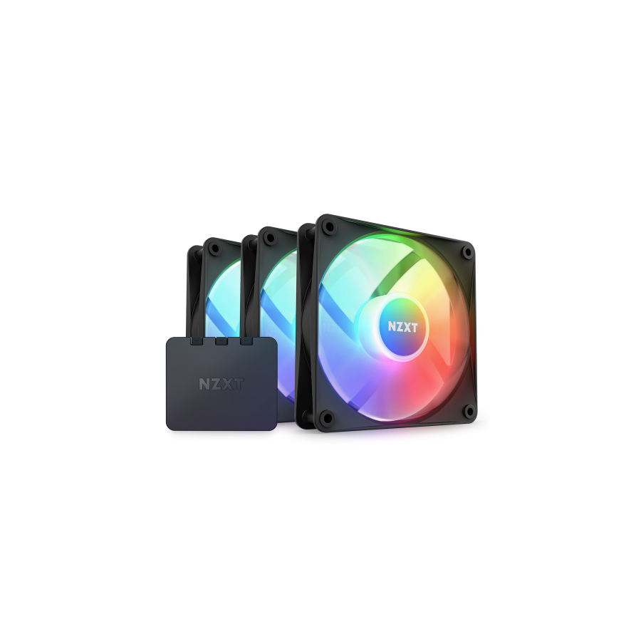 NZXT F120 RGB Core Triple Pack Carcasa del ordenador Ventilador 12 cm Negro 3 pieza(s)