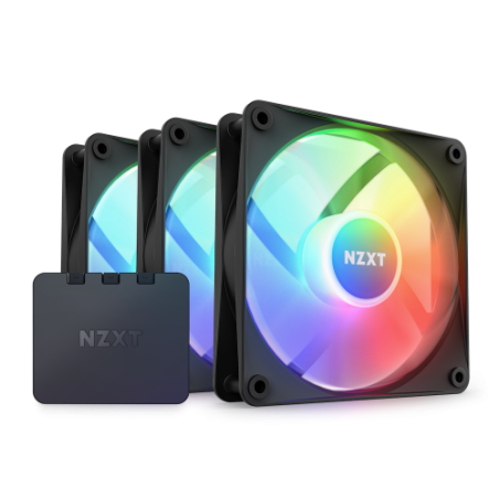 NZXT F120 RGB Core Triple Pack Carcasa del ordenador Ventilador 12 cm Negro 3 pieza(s)