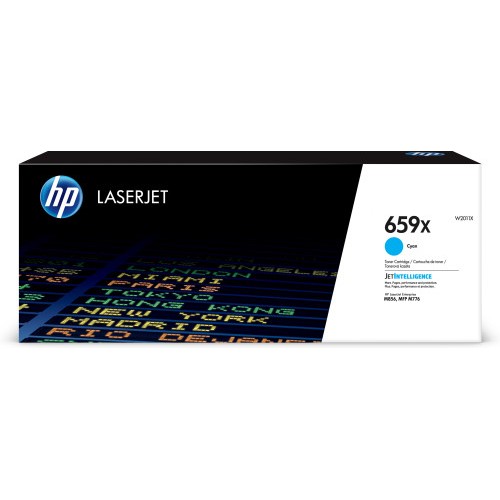 HP LaserJet Cartucho de toner Original 659X cian de alta capacidad