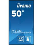 17537-MONITOR IIYAMA 50" 3840X2160, UHD, 500CD/M2, LANDSCAPE PORTRAIT, MM 2X 10W, 3X HDMI, USB 2.0 X2, WIFI, LAN, MEDIA