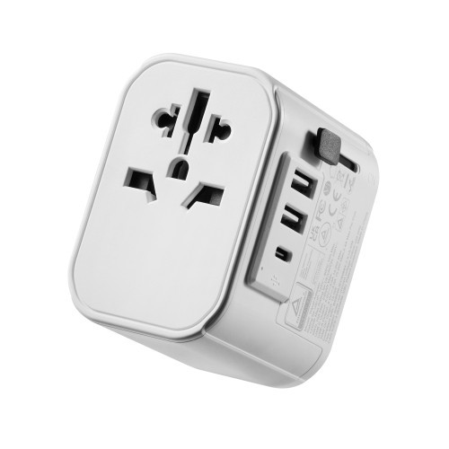 17575-Ewent EW1475 adaptador de enchufe electrico Universal Blanco