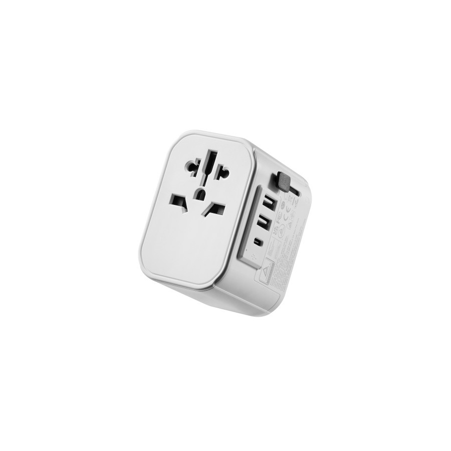 17575-Ewent EW1475 adaptador de enchufe electrico Universal Blanco