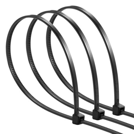 17580-Ewent EW1564 presilla Brida de entrada paralela Nylon Negro 100 pieza(s)