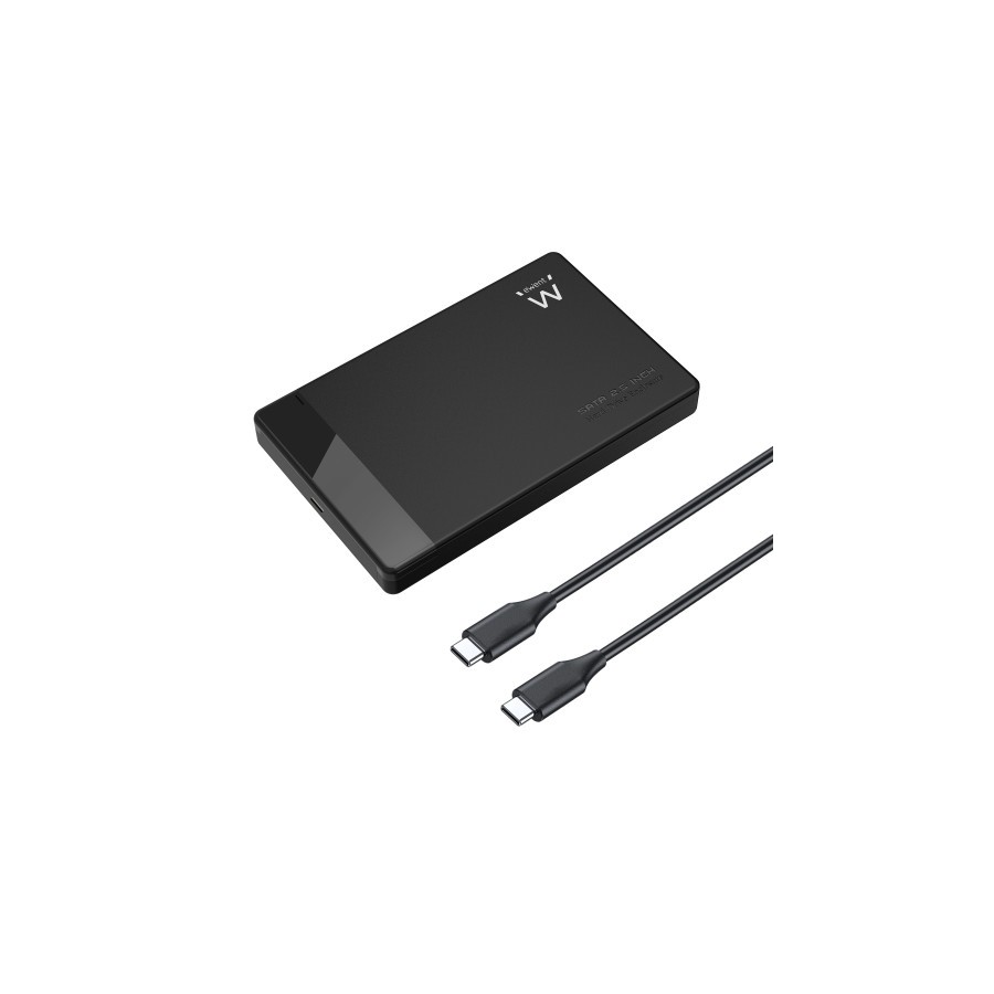 17586-Ewent EW7073 caja para disco duro externo Carcasa de disco duro/SSD Negro 2.5"