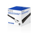 17591-Ewent EW1558 organizador de cables Universal Pasacables Negro 1 pieza(s)