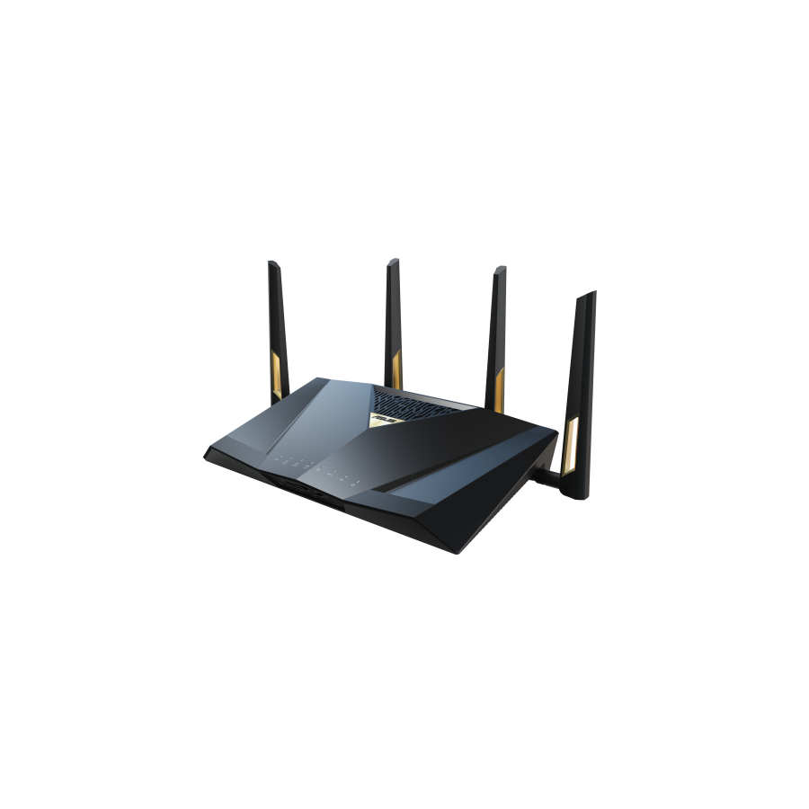 17694-ASUS RT-BE88U router inalambrico 10 Gigabit Ethernet Doble banda (2,4 GHz / 5 GHz) Negro, Gris