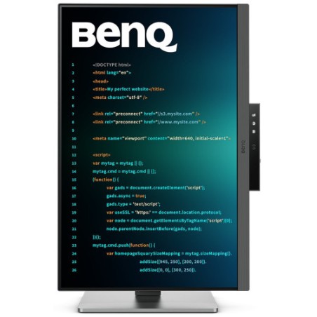 17742-MONITOR PARA PROGRAMACION BENQ RD240Q  24.1" IPS WQXGA ,2560 X 1600, 95% P3, ANTIDESLUMBRAMIENTO, USB-C PD90W., 16