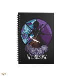 CUADERNO WEDNESDAY CON CELLO 14,5X21 CM CINEREPLICAS REDSTRING CR5174