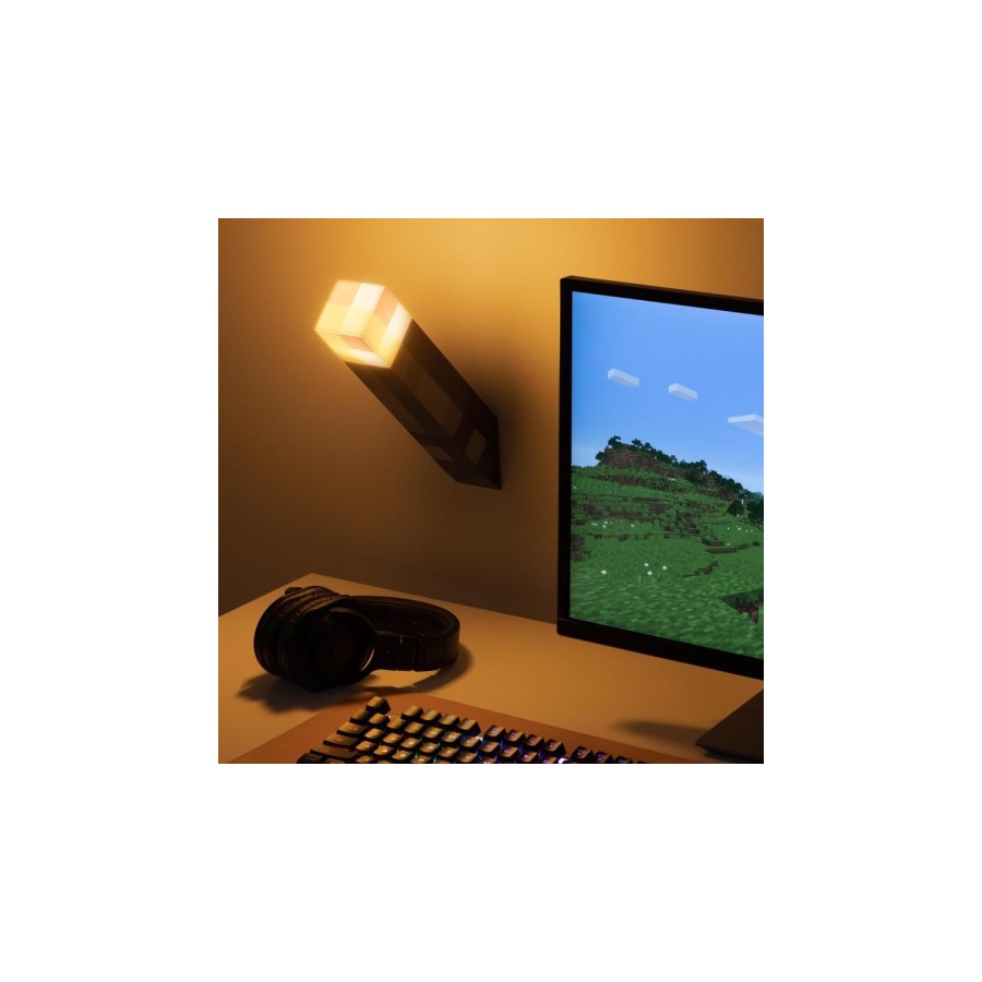 LAMPARA ANTORCHA MINECRAFT PALADONE REDSTRING PP9202MCF