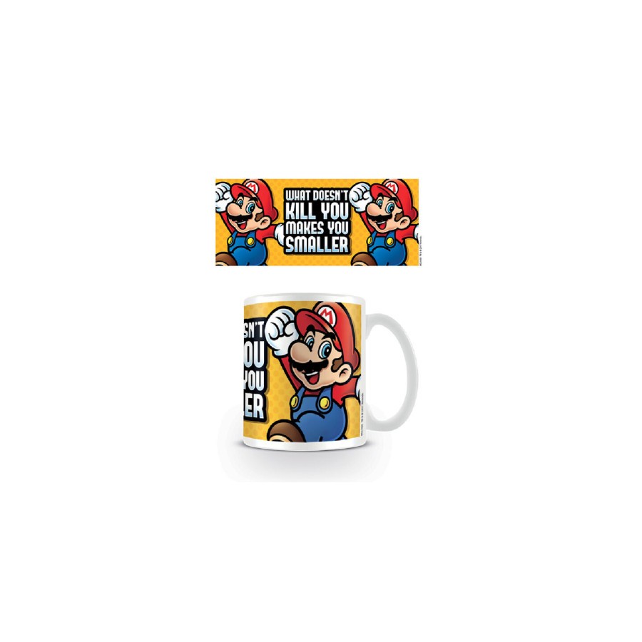 TAZA DESAYUNO SUPER MARIO MAKES YOU SMALLER PYRAMID INTERNATIONAL REDSTRING MG24469