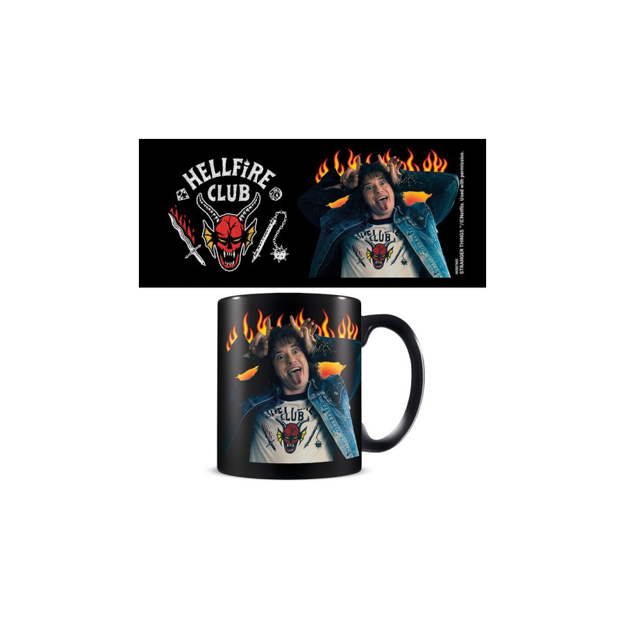 TAZA HELLFIRE CLUB & EDDIE NEGRA 315 ML PYRAMID INTERNATIONAL REDSTRING MGB27682