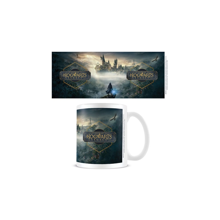 TAZA HOGWARTS LEGACY PORTADA BLANCA 315 ML PYRAMID INTERNACIONAL REDSTRING MG27475