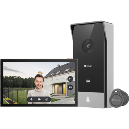 EZVIZ HP5 sistema de intercomunicacion de video 17,8 cm (7") Negro, Plata