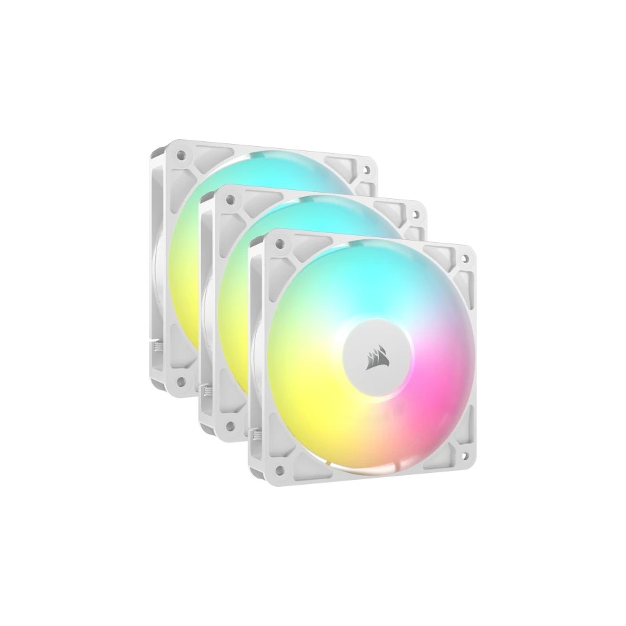 18019-Corsair RS120 ARGB Carcasa del ordenador Ventilador 12 cm Blanco 3 pieza(s)