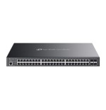 TP-Link Omada SG3452XMPP switch Gestionado L2+ Gigabit Ethernet (10/100/1000) Energia sobre Ethernet (PoE) 1U Negro