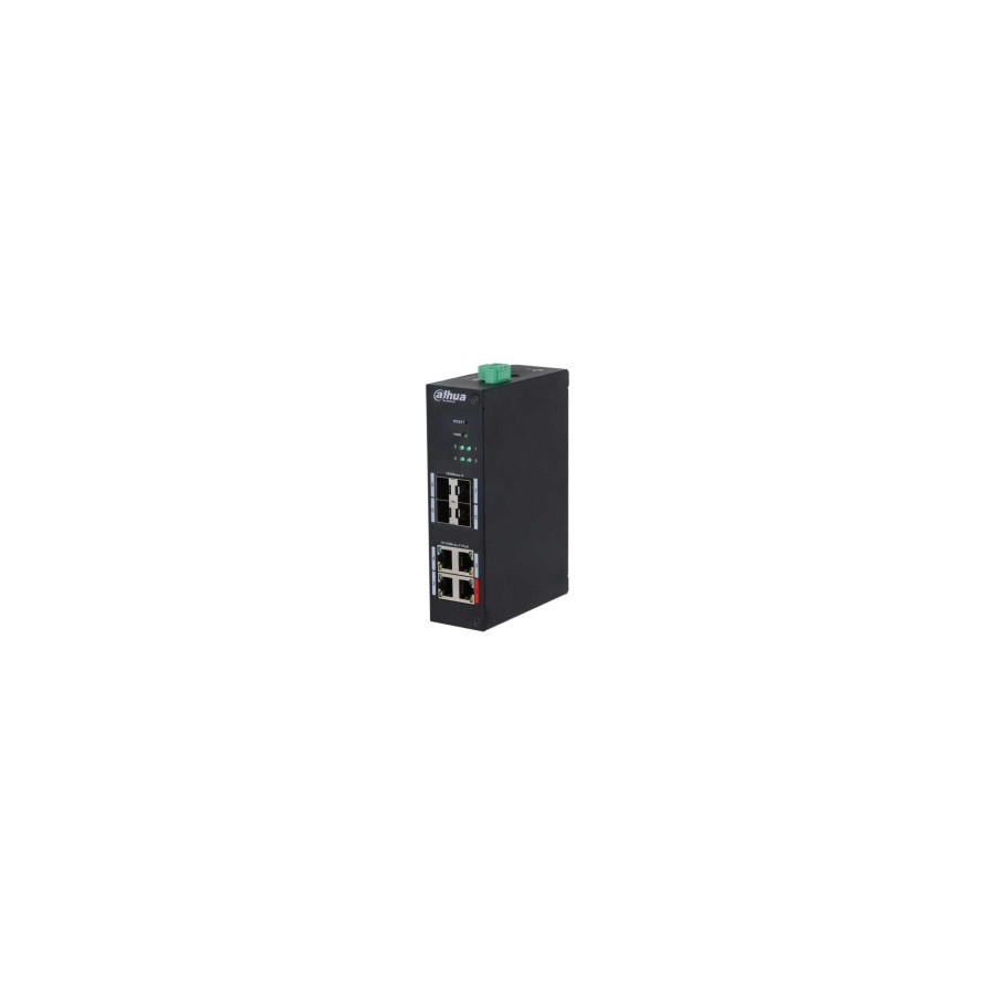 (DH-HS4408-4ET-96) DAHUA SWITCH4 PUERTOS 10/100 + 4SFP GIGABIT 96W MANAGED L2  HARDENED POE