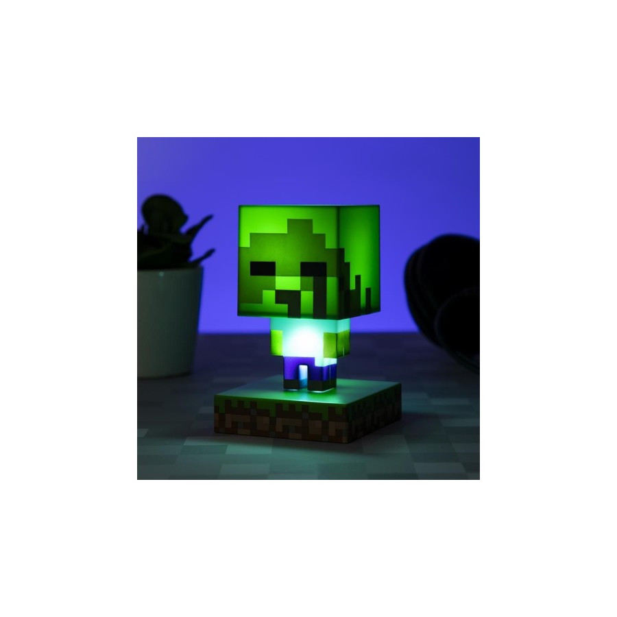 LAMPARA ICONS ZOMBIE MINECRAFT 12 CM PALADONE REDSTRING PP6592MCFV2