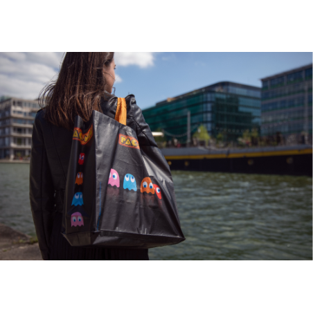 BOLSA DE COMPRA PAC-MAN (FANTASMAS) KONIX REDSTRING 78441120928