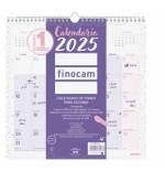 CALENDARIO 2025 PARED TRENDY CHIC ESCRIBIR 300X300MM MORADO FINOCAM 787002725