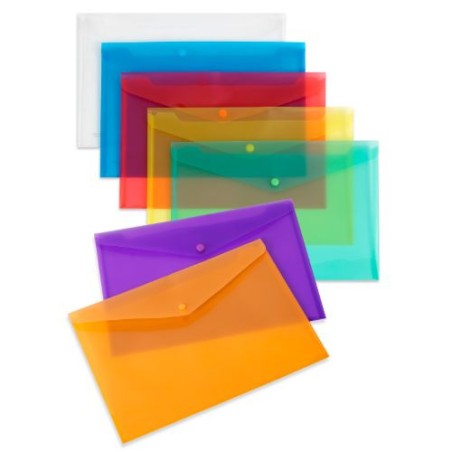 1828-SOBRE BROCHE POLIPROPILENO TRANSLUCIDO COLOR CRISTAL CARCHIVO 342K01