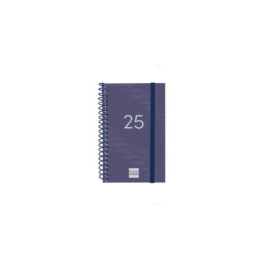 AGENDA 2025 BASIC YEAR E3 79X127MM SEMANA VISTA HORIZONTAL AZUL FINOCAM 741421025